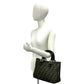 Fendi Zucca Canvas Leather Handbag