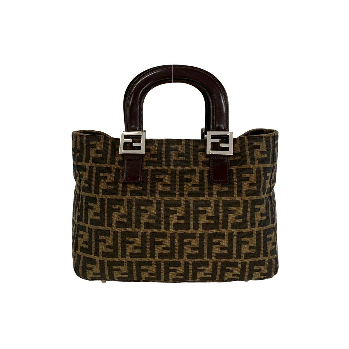 Fendi Canvas Leather Handbag