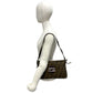 Fendi FF Canvas Leather Shoulder Bag