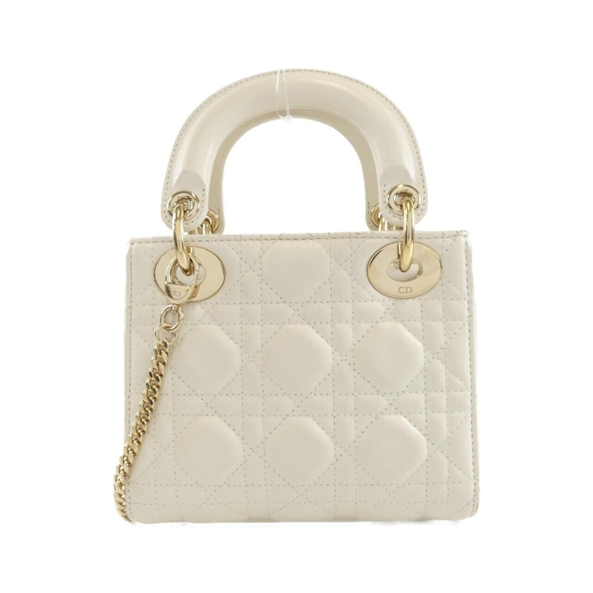 Christian Dior Lady Dior Mini Lambskin Shoulder Bag