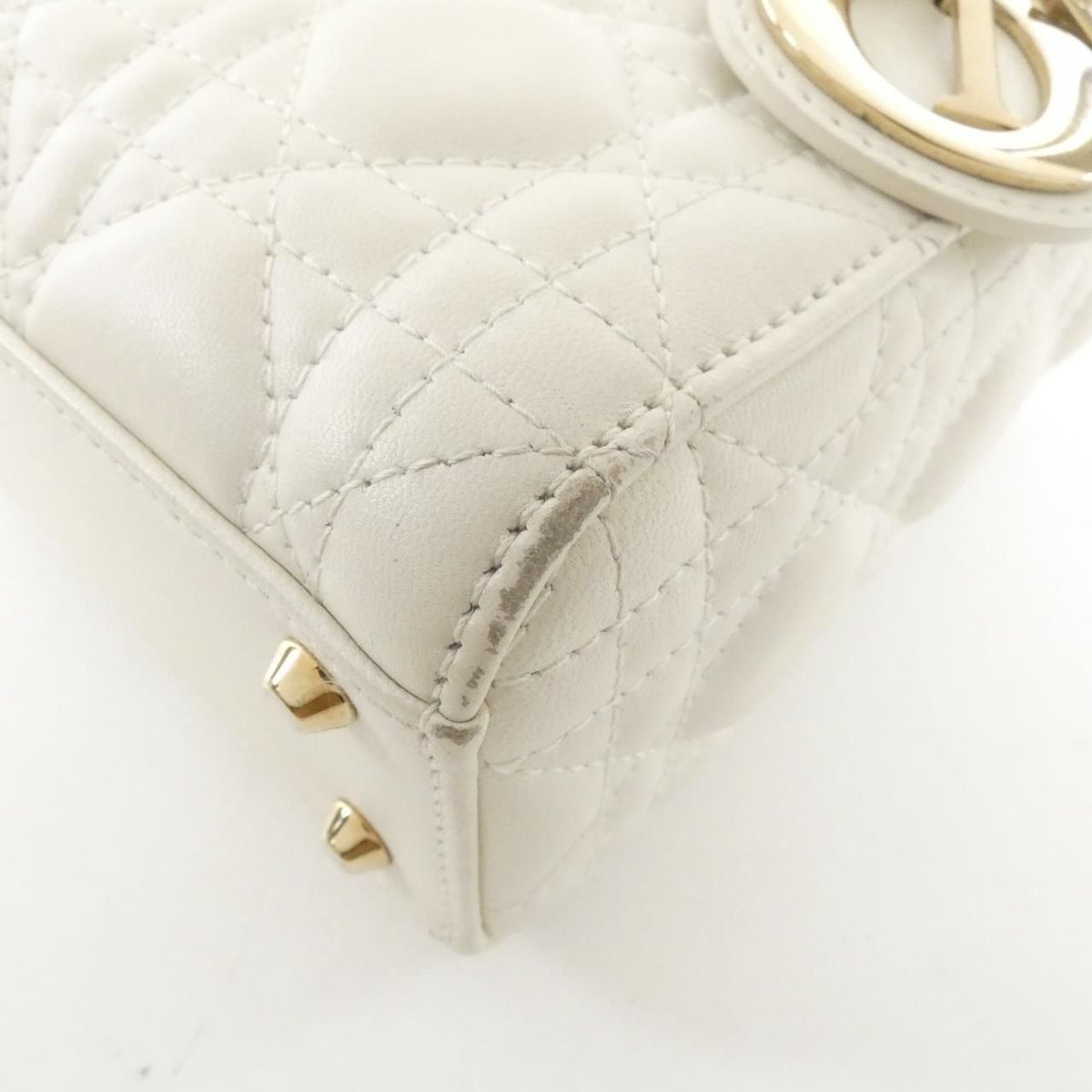 Christian Dior Lady Dior Mini Lambskin Shoulder Bag