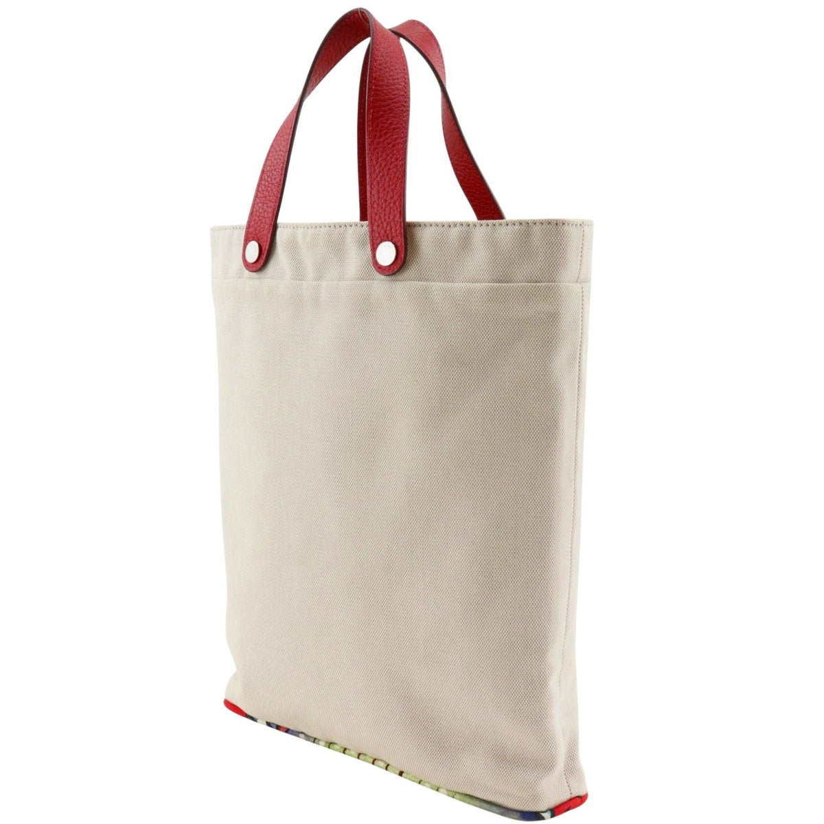 Hermes Petit h Toiles H Canvas Silk Tote Bag