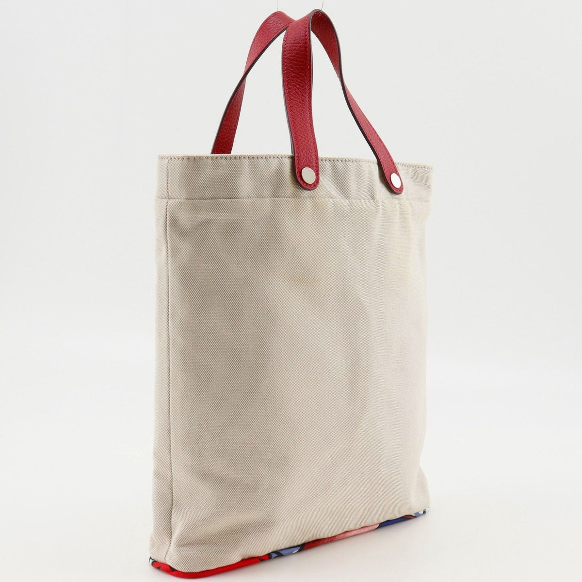 Hermes Petit h Toiles H Canvas Silk Tote Bag