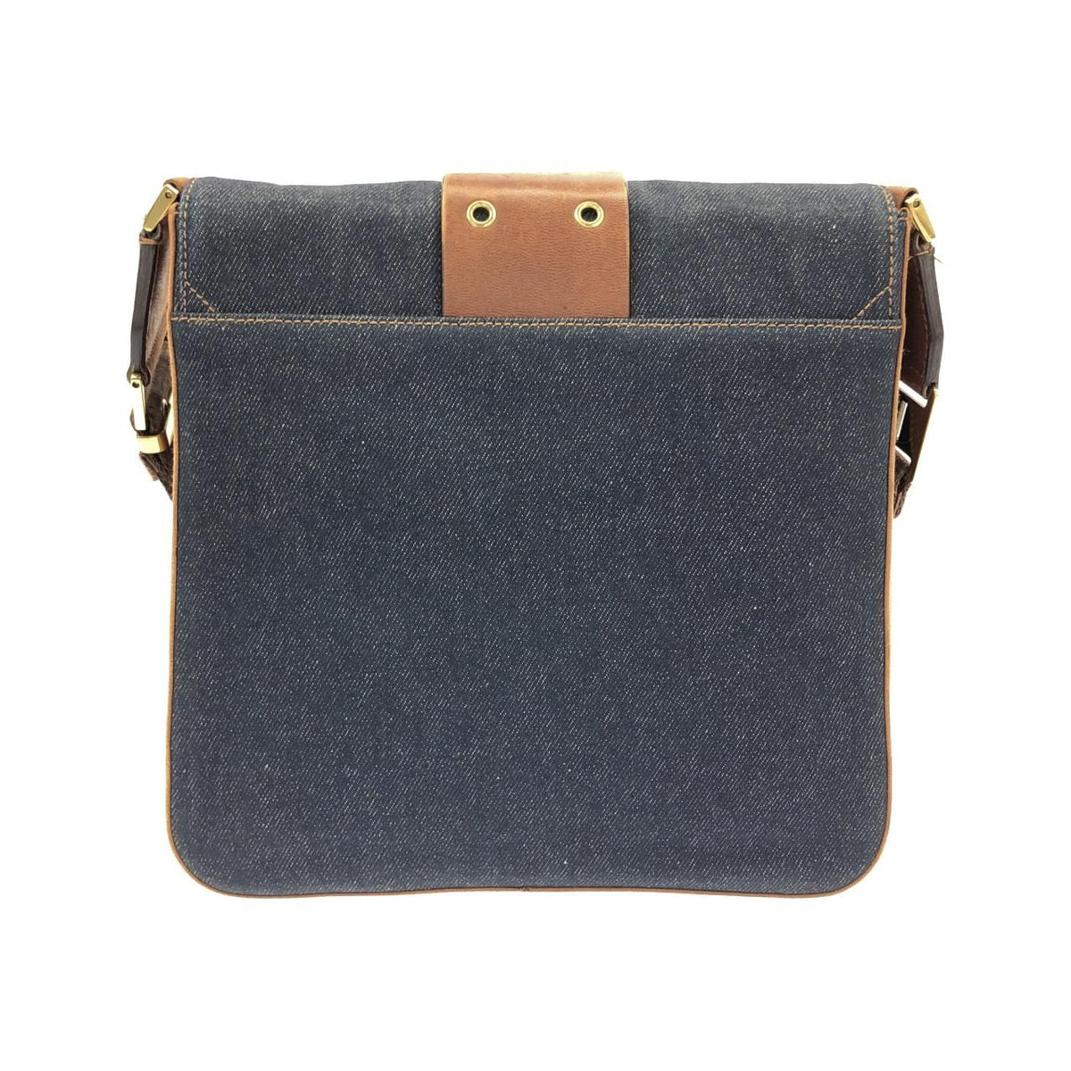 Christian Dior Denim Leather Shoulder Bag