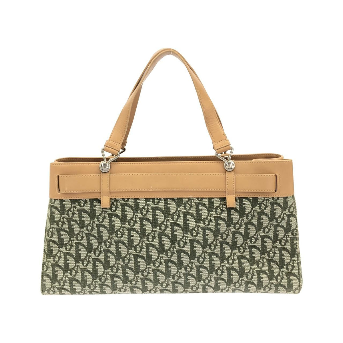 Christian Dior Canvas Leather Handbag