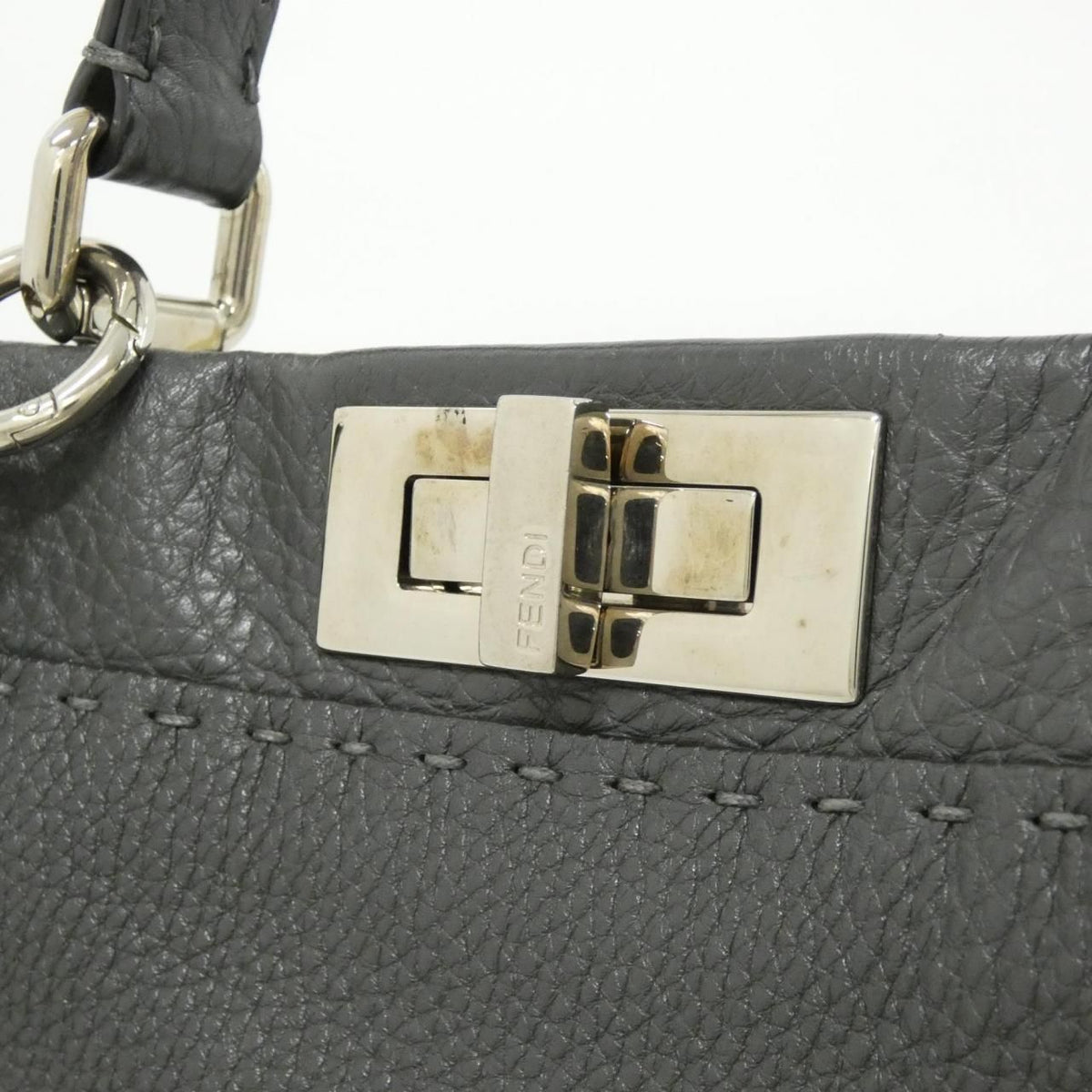 Fendi Selleria Peekaboo Calf Shoulder Bag