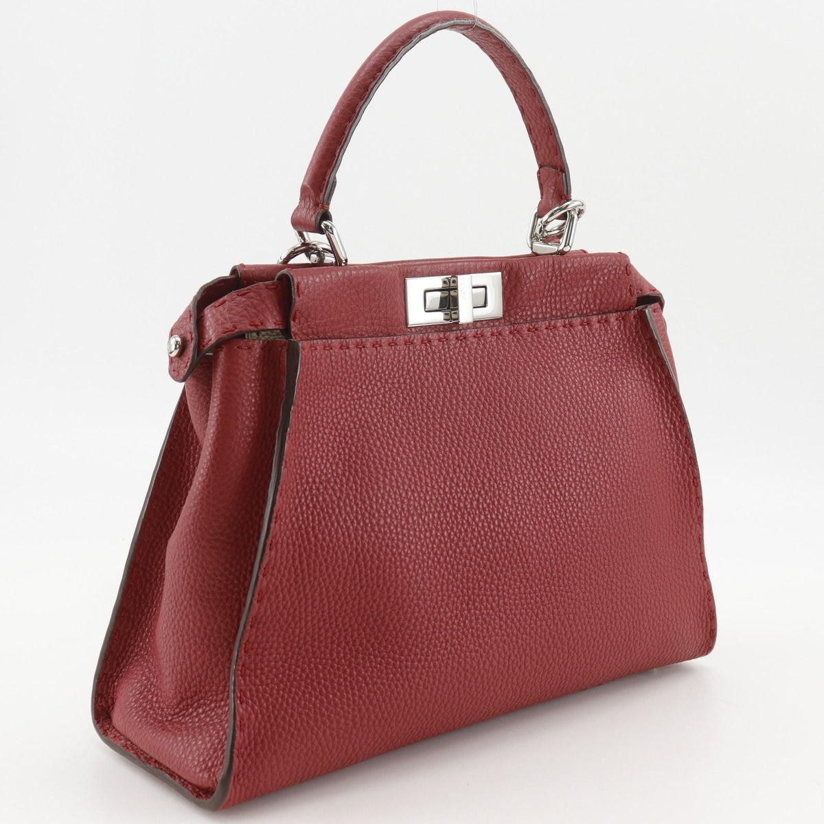 Fendi Peekaboo Selleria Leather Handbag