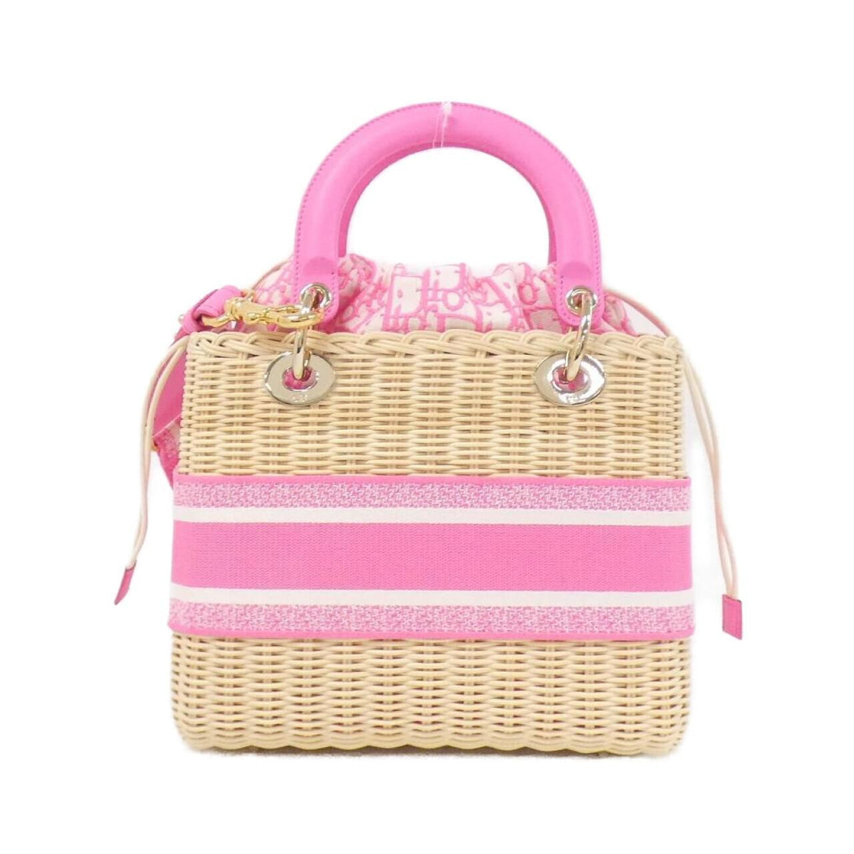 Christian Dior Lady Dior DIOR OBLIQUE Wicker Bag