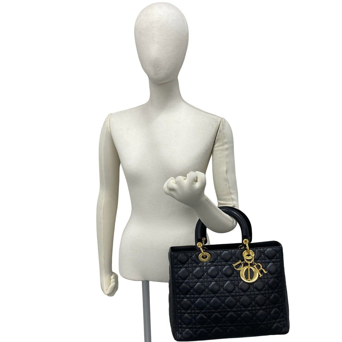 Christian Dior Lady Dior Lambskin Handbag