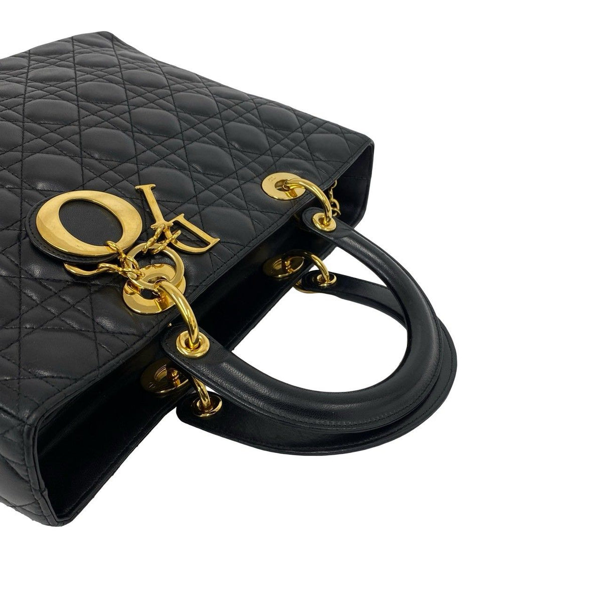 Christian Dior Lady Dior Lambskin Handbag