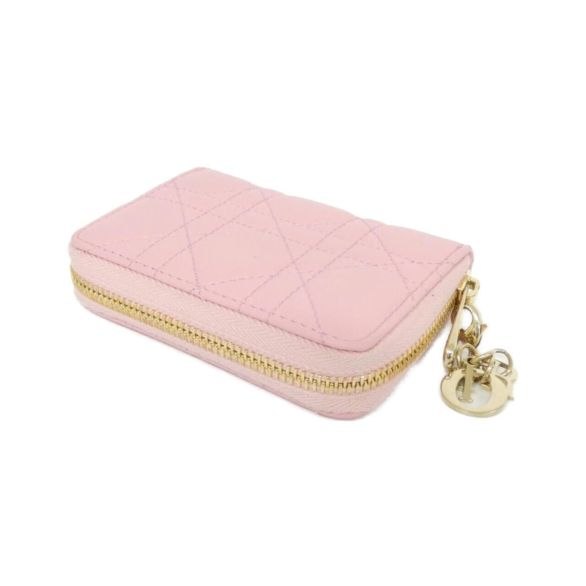 Christian Dior Lady Dior Voyageur Lamb Coin Case