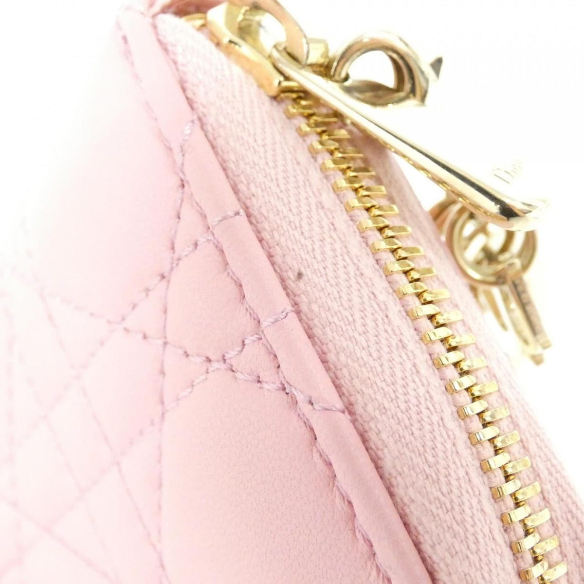 Christian Dior Lady Dior Voyageur Lamb Coin Case