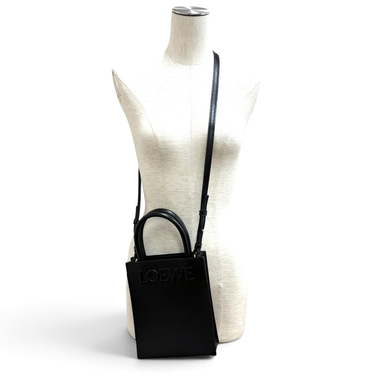 Loewe Standard A5 Leather Tote Bag