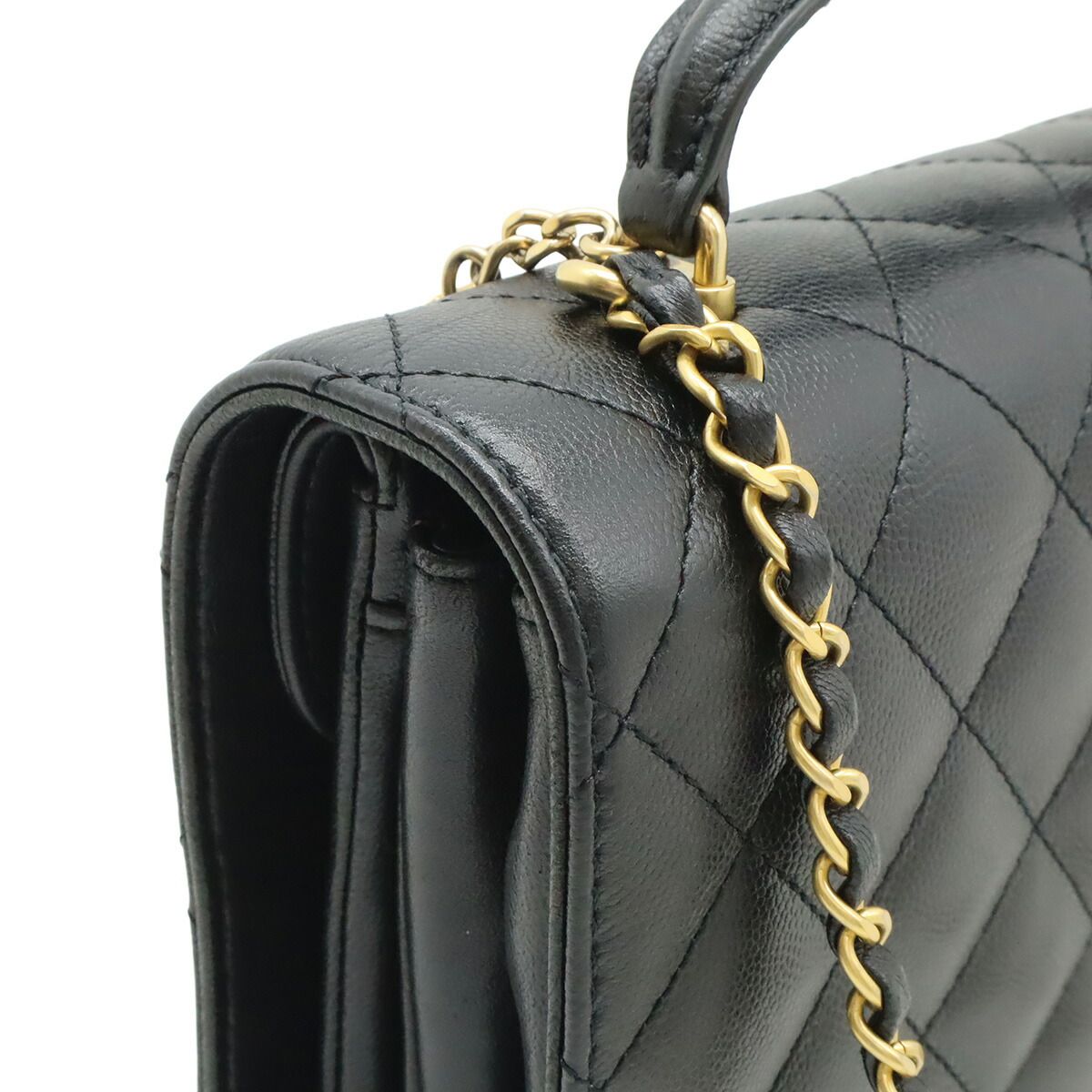 Chanel Matelasse Caviar Skin 2way Shoulder Bag