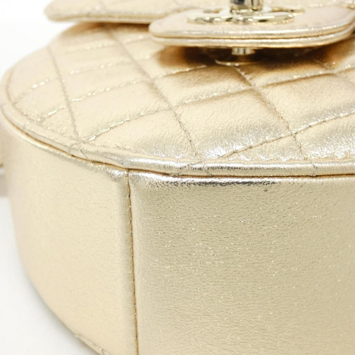 Chanel Metallic Lambskin Shoulder Bag