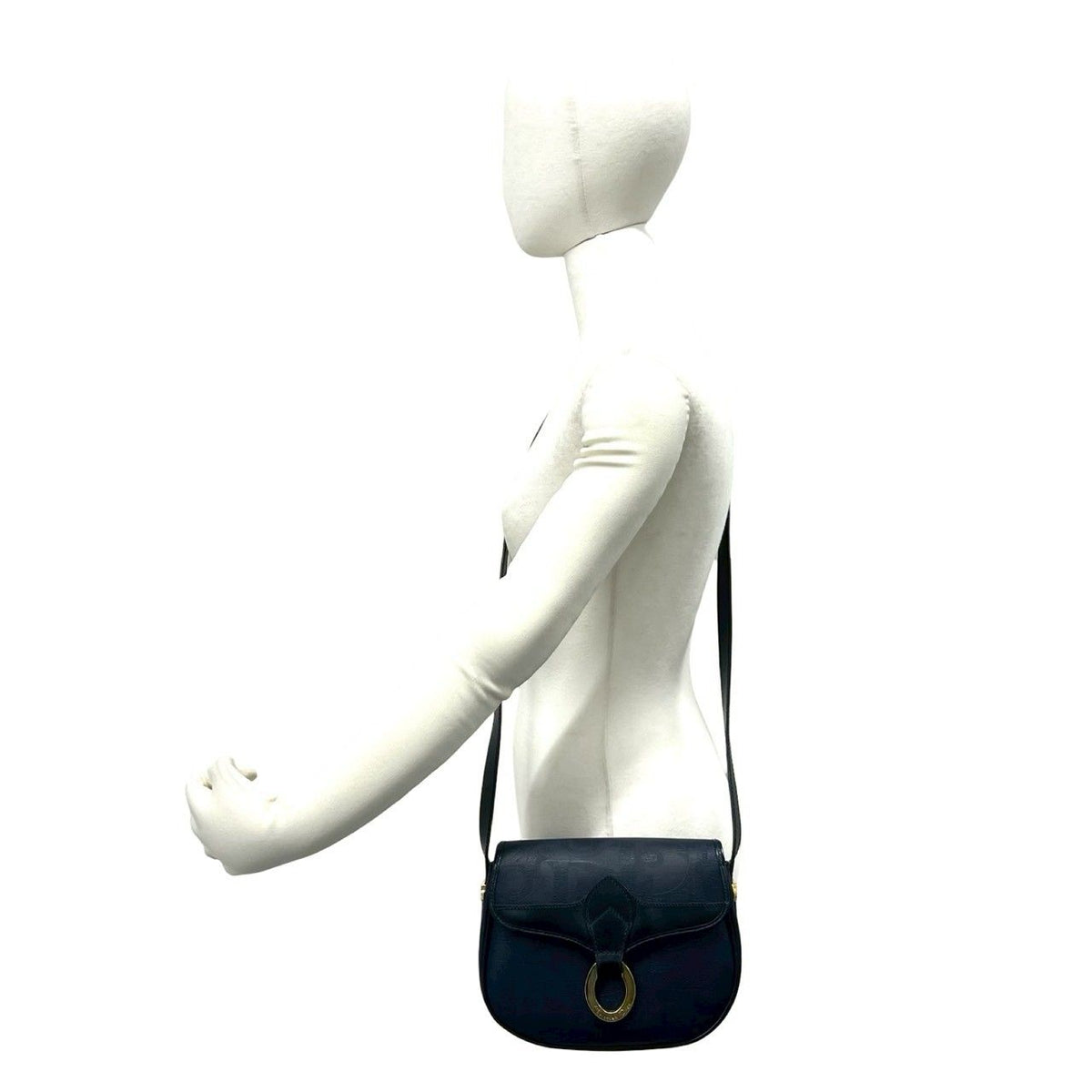 Christian Dior Trotter PVC Leather Shoulder Bag