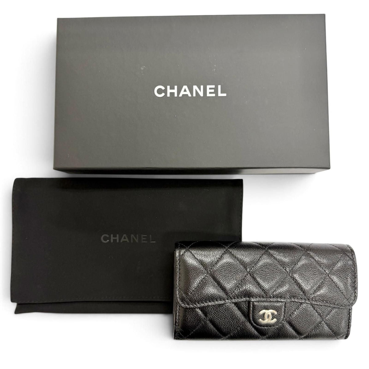 Chanel Matelass Caviar Leather Wallet