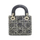 Christian Dior Lady Dior Tweed Calfskin Bag