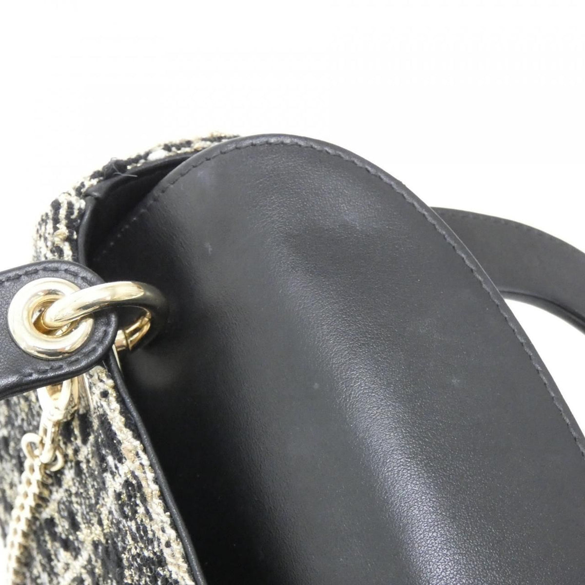 Christian Dior Lady Dior Tweed Calfskin Bag