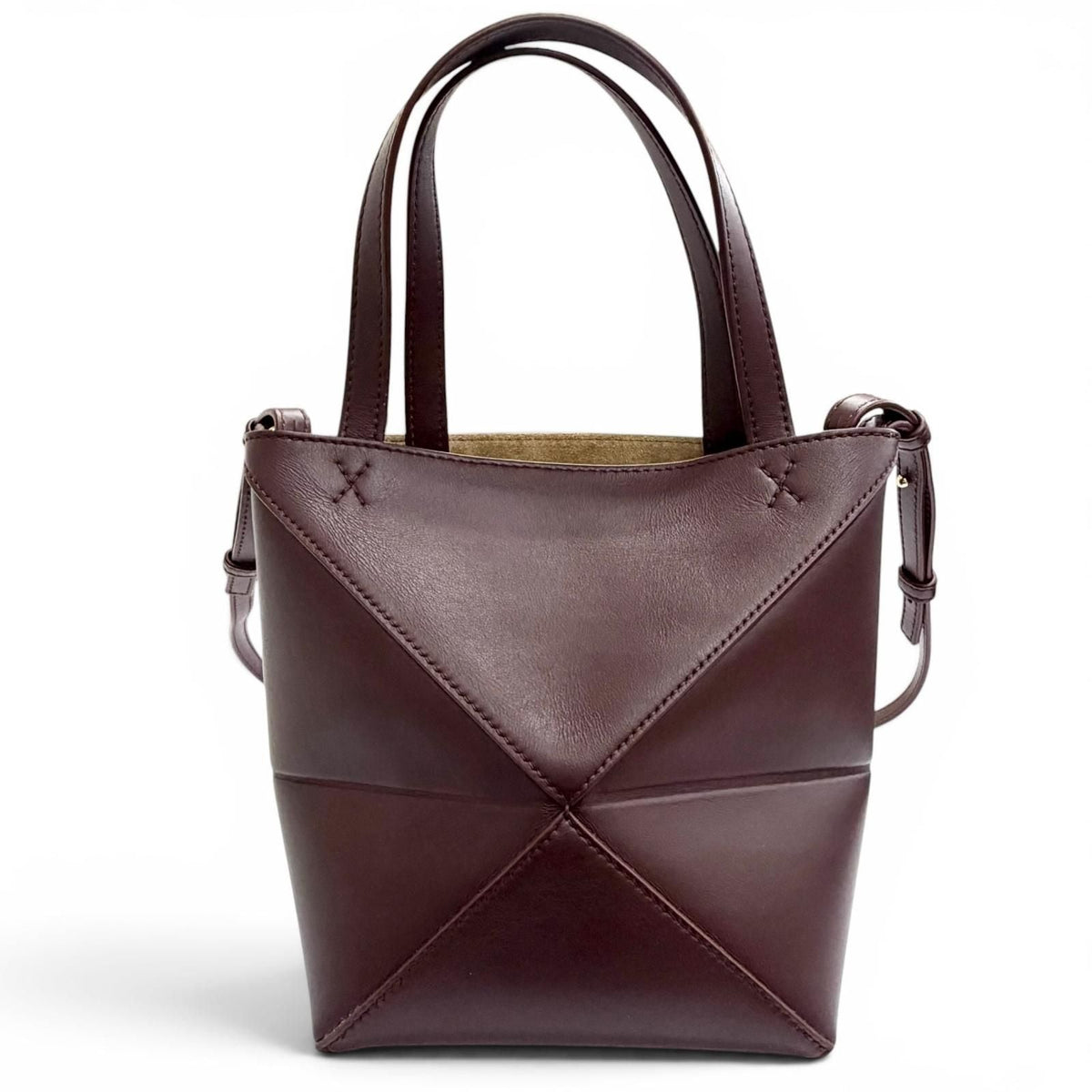 Loewe Puzzle Fold Shiny Calfskin Shoulder Bag