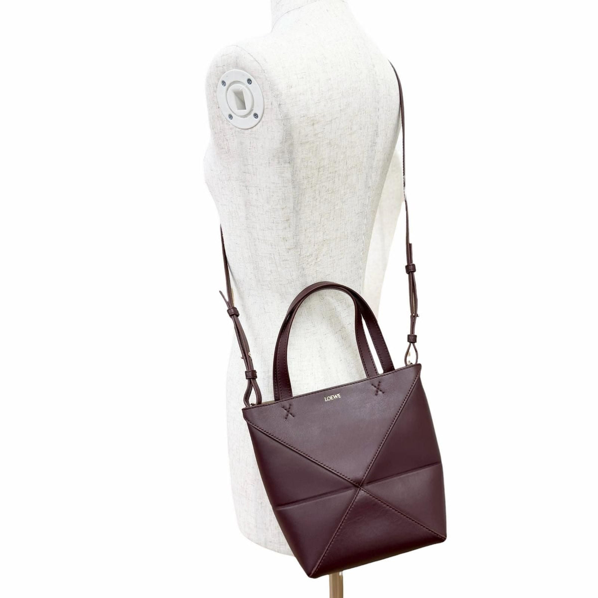 Loewe Puzzle Fold Shiny Calfskin Shoulder Bag