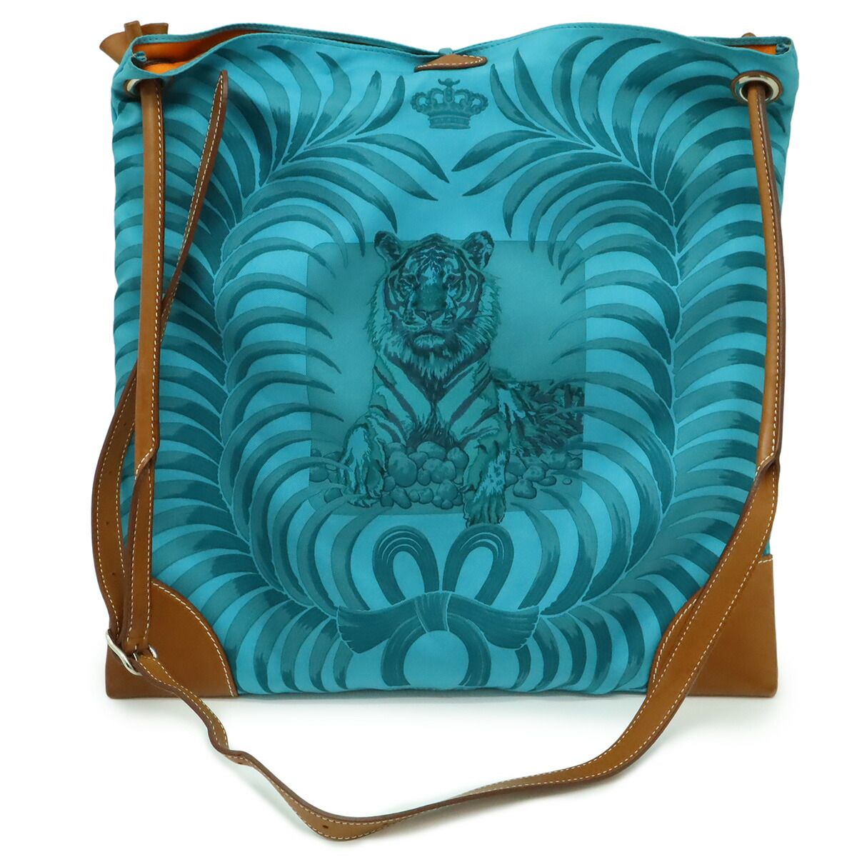 Hermes Silky City PM Silk Leather Shoulder Bag