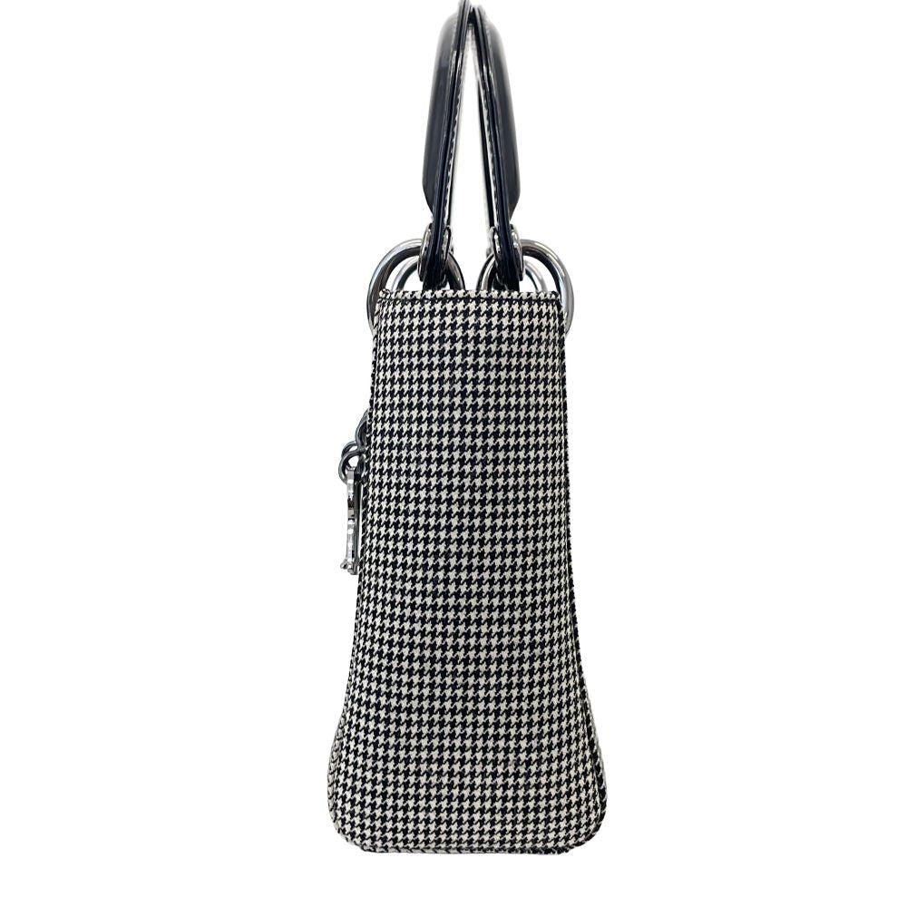 Christian Dior Lady Dior Houndstooth Mini Shoulder Bag