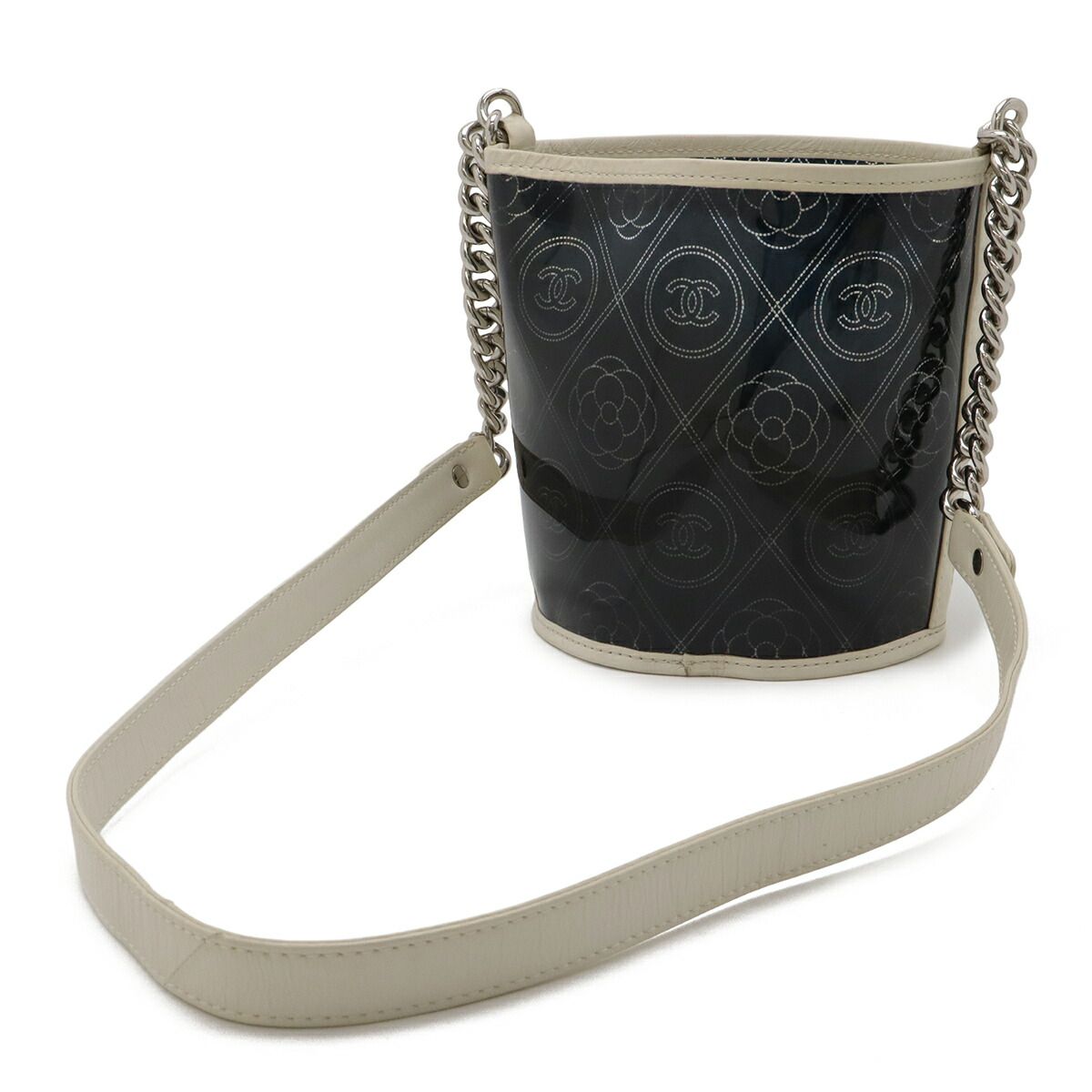 Chanel Camellia Leather 2way Shoulder Bag