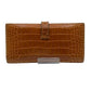 Hermes Bearn Soufflet Crocodile Wallet
