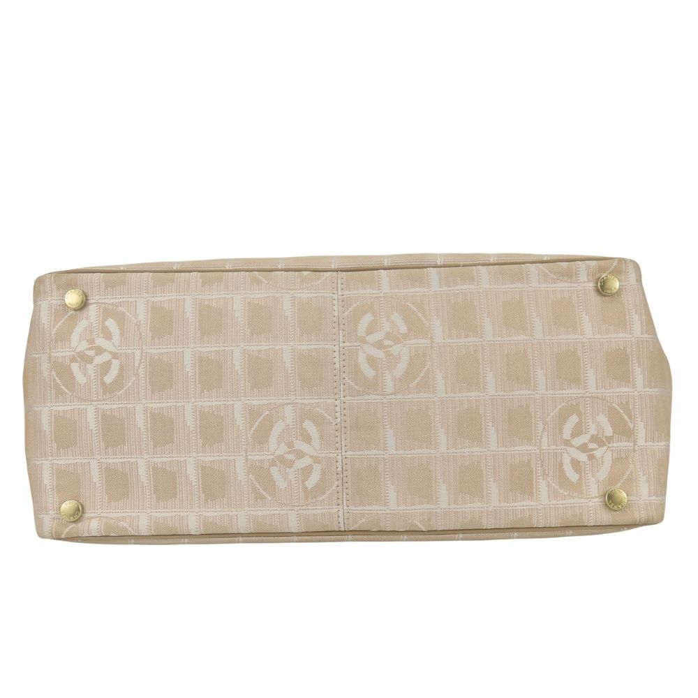 Chanel New Travel Line Jacquard Nylon Tote Bag