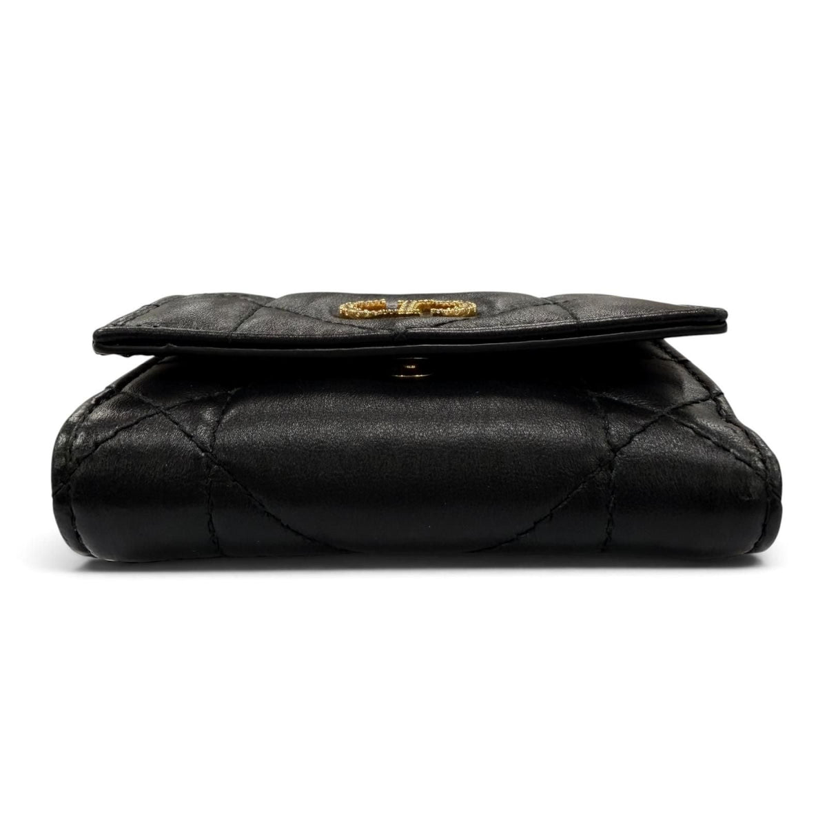 Dior Caro Hibiscus Crystal Leather Wallet Limited