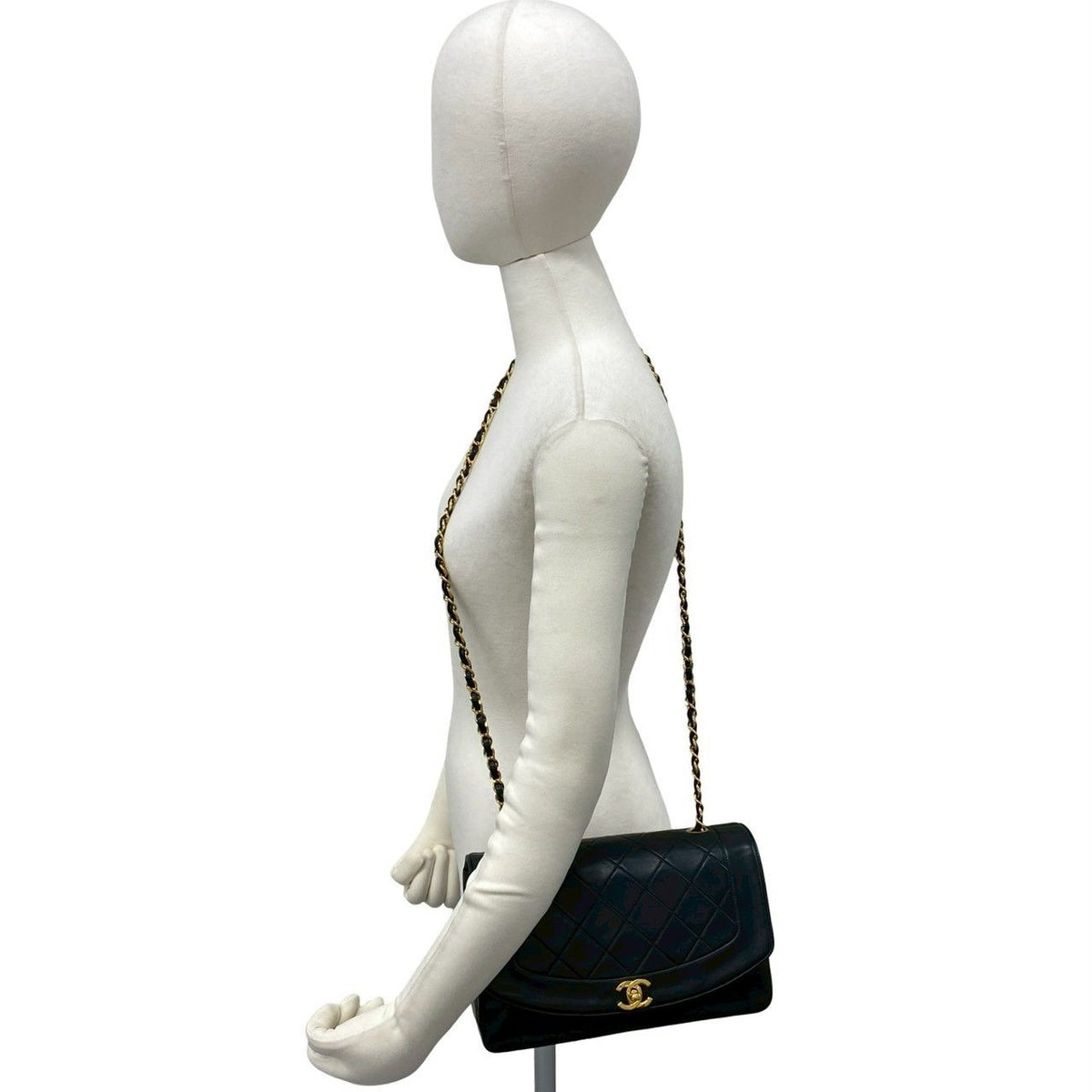 Chanel Diana Lambskin Shoulder Bag