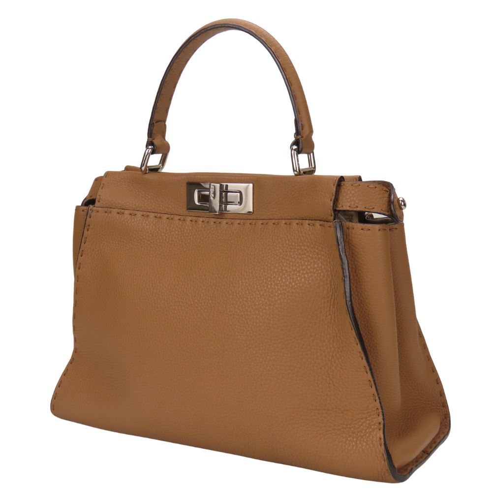 Fendi Peekaboo Celeria Leather Handbag
