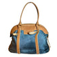 Loewe Anagram Nylon Leather Handbag