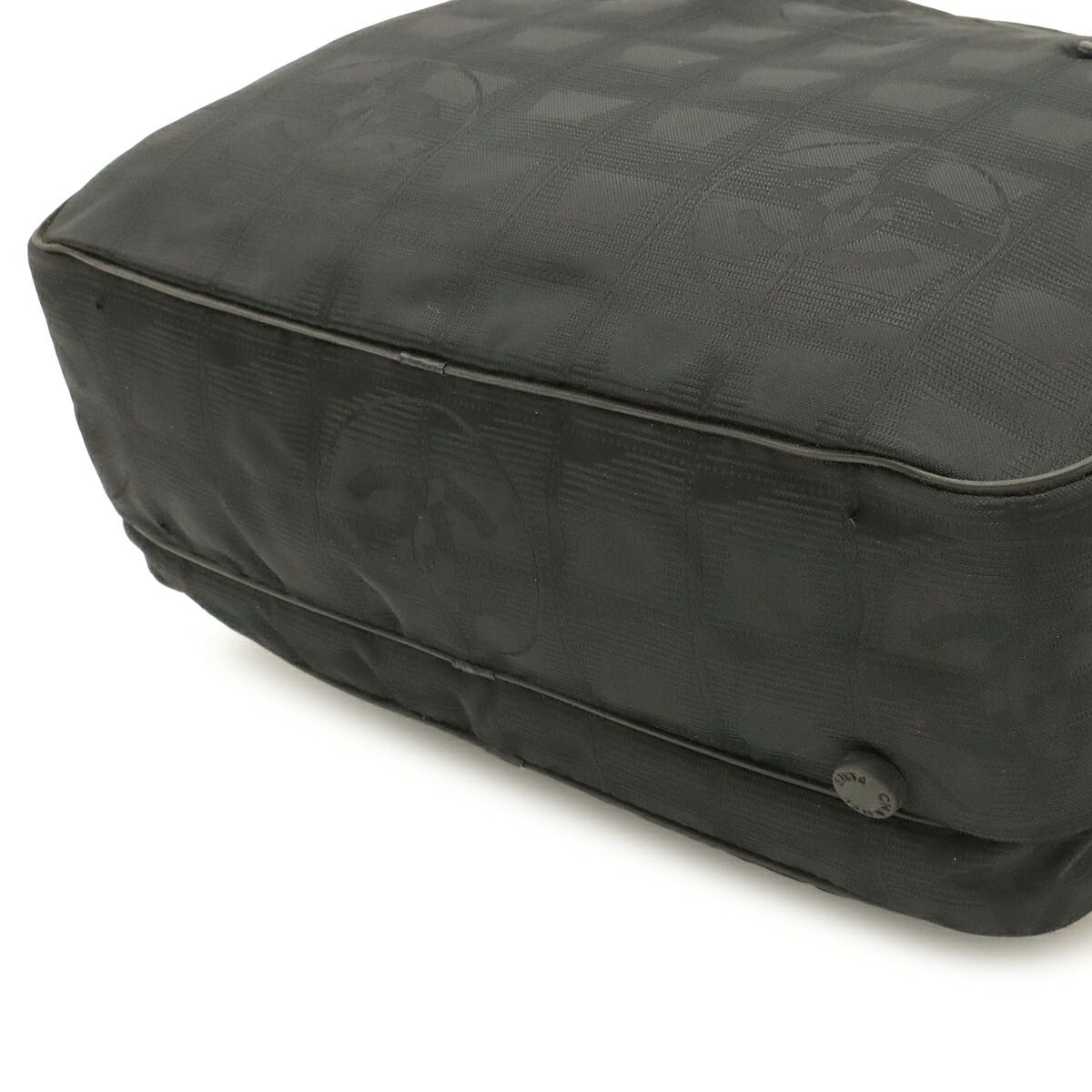 Chanel New Travel Line Nylon Jacquard Leather Handbag