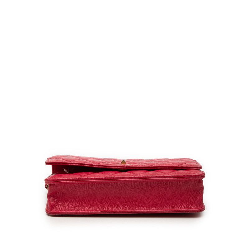 Chanel 2.55 Caviar Skin Chain Wallet