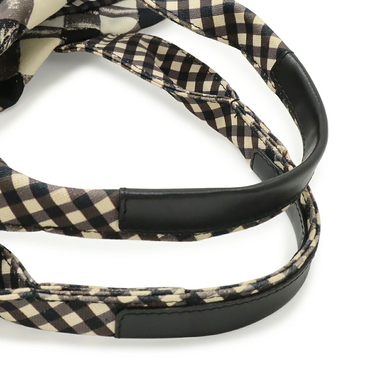 Chanel Gingham Check Canvas Tote Bag