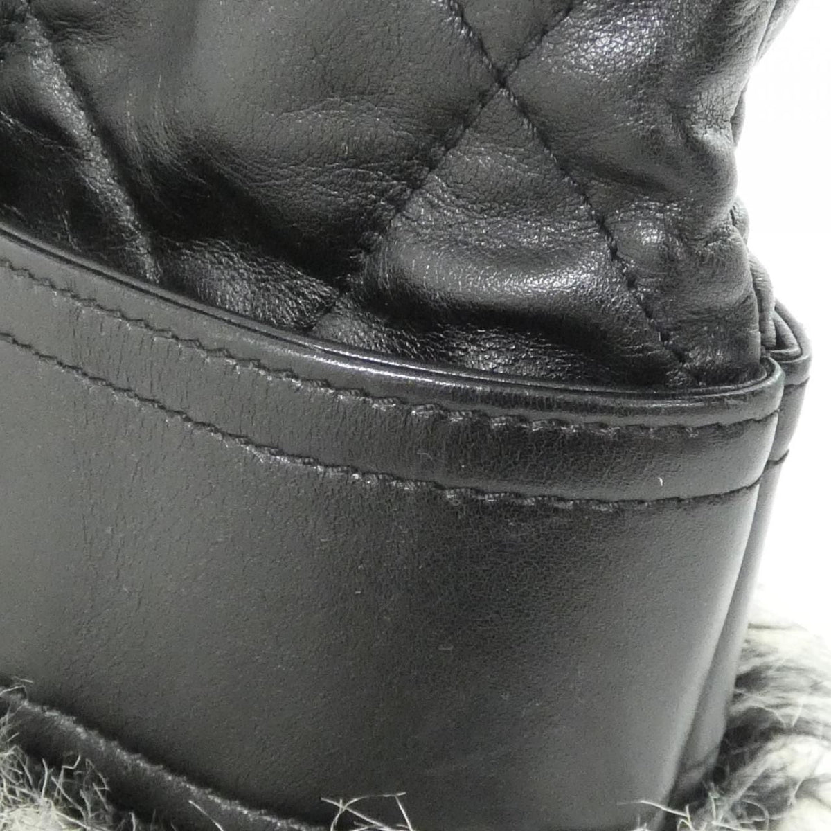Chanel Paris-Biarritz Fake Fur Calf Tote Bag