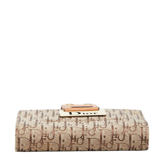 Dior Trotter Jacquard Canvas Leather Card Case