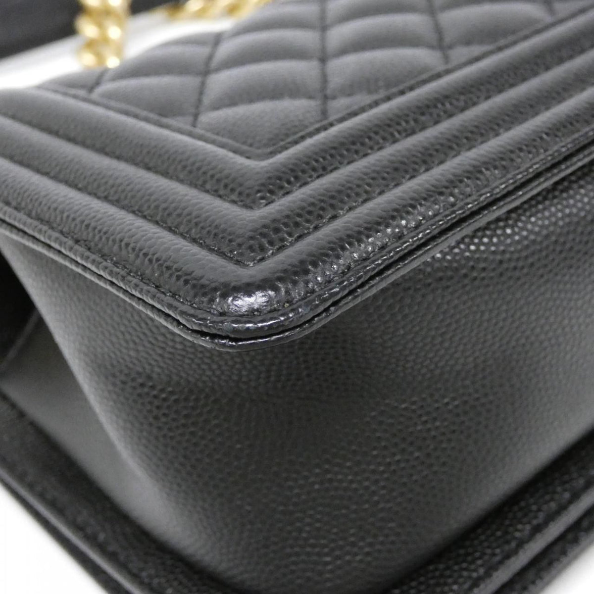 Chanel Boy Chanel Grained Calf Shoulder Bag