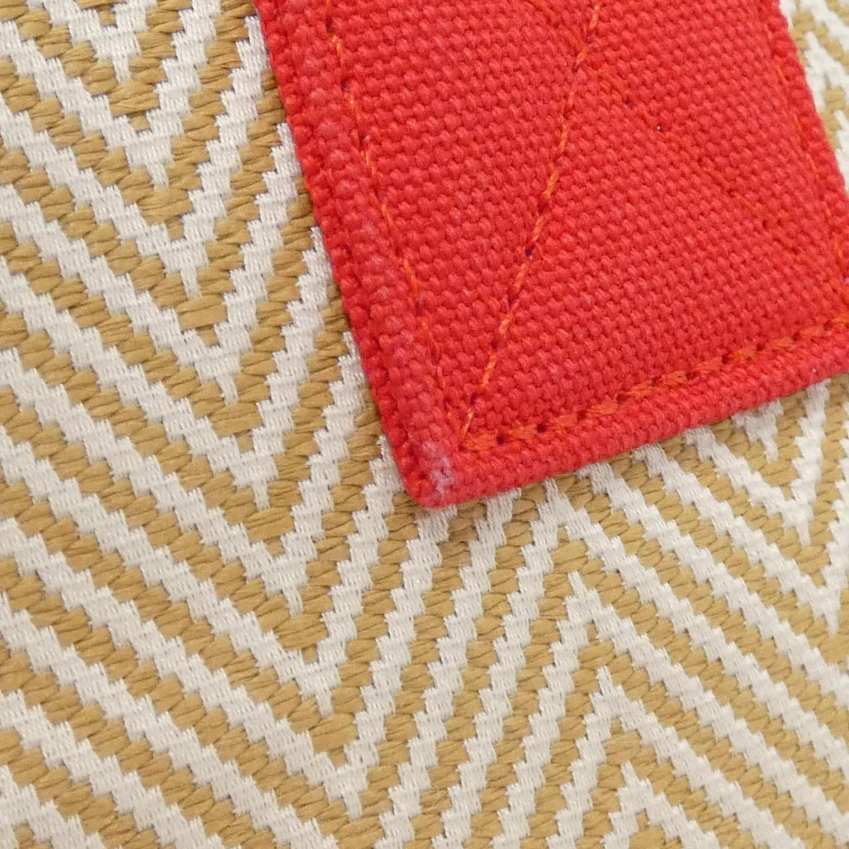 Hermes Panier De Plage Chevron Abaca Canvas Bag