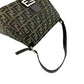 Fendi Mamma Baguette Canvas Leather Shoulder Bag