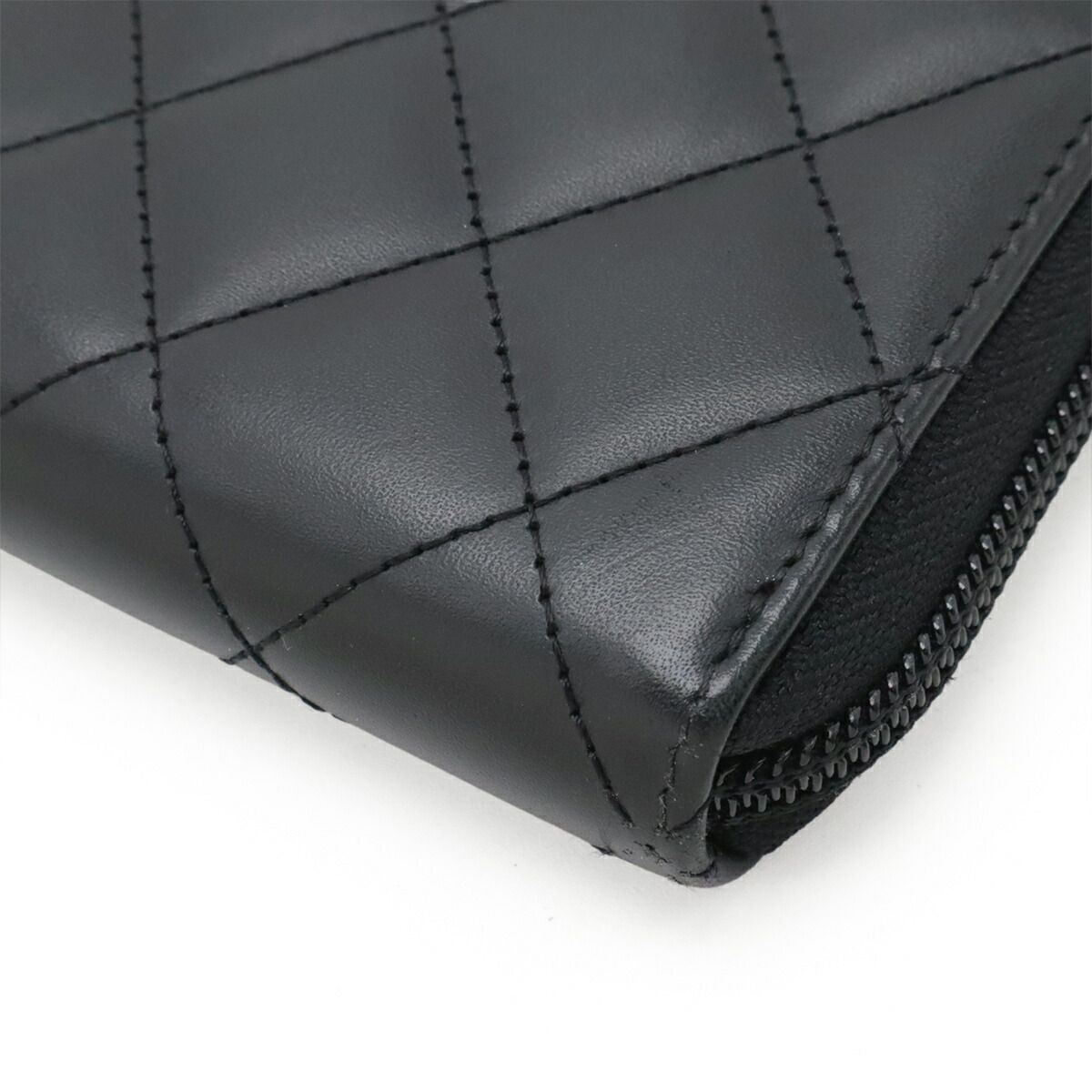 Chanel Cambon Line Soft Calf Long Wallet