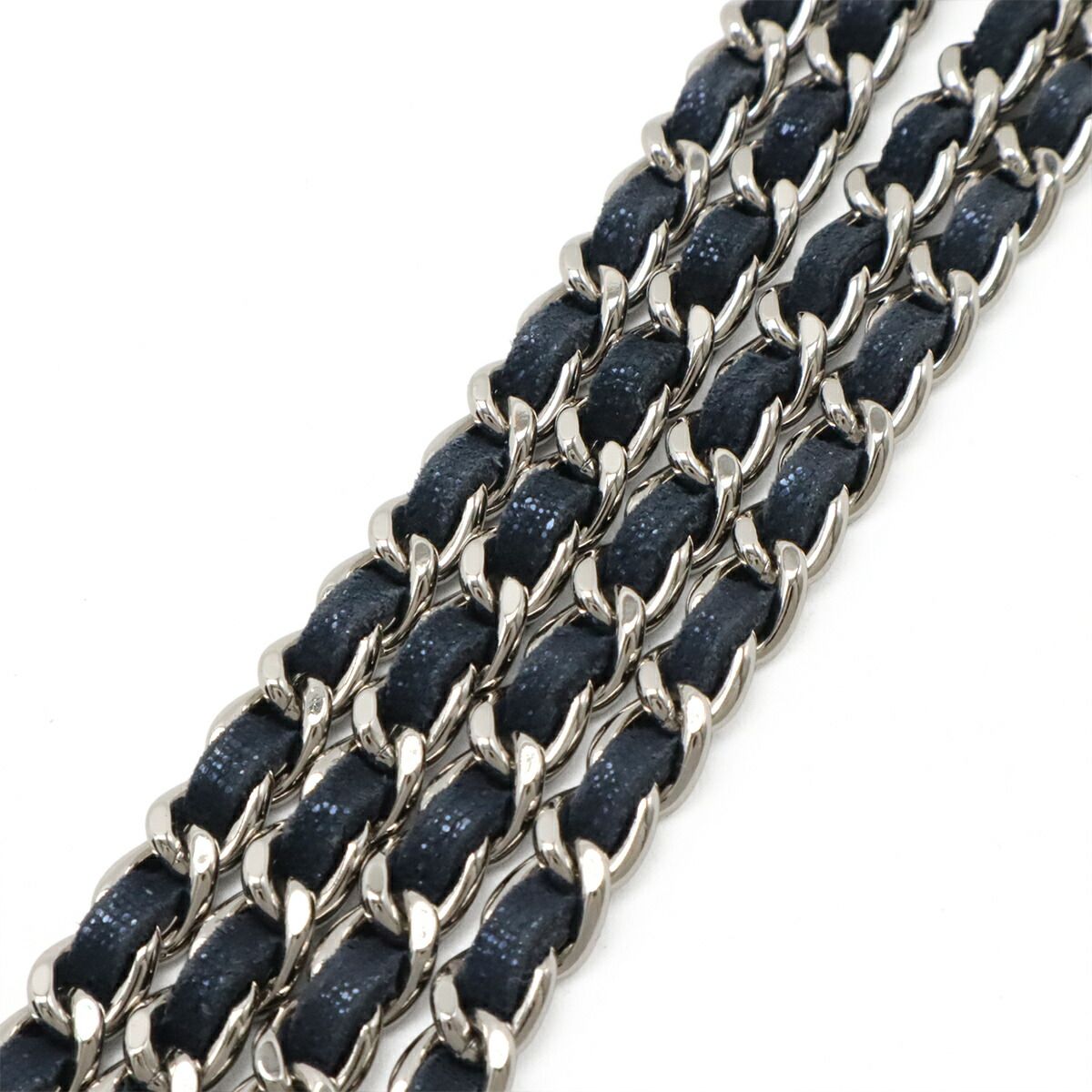 Chanel Matelasse Sparkle Leather Chain Wallet