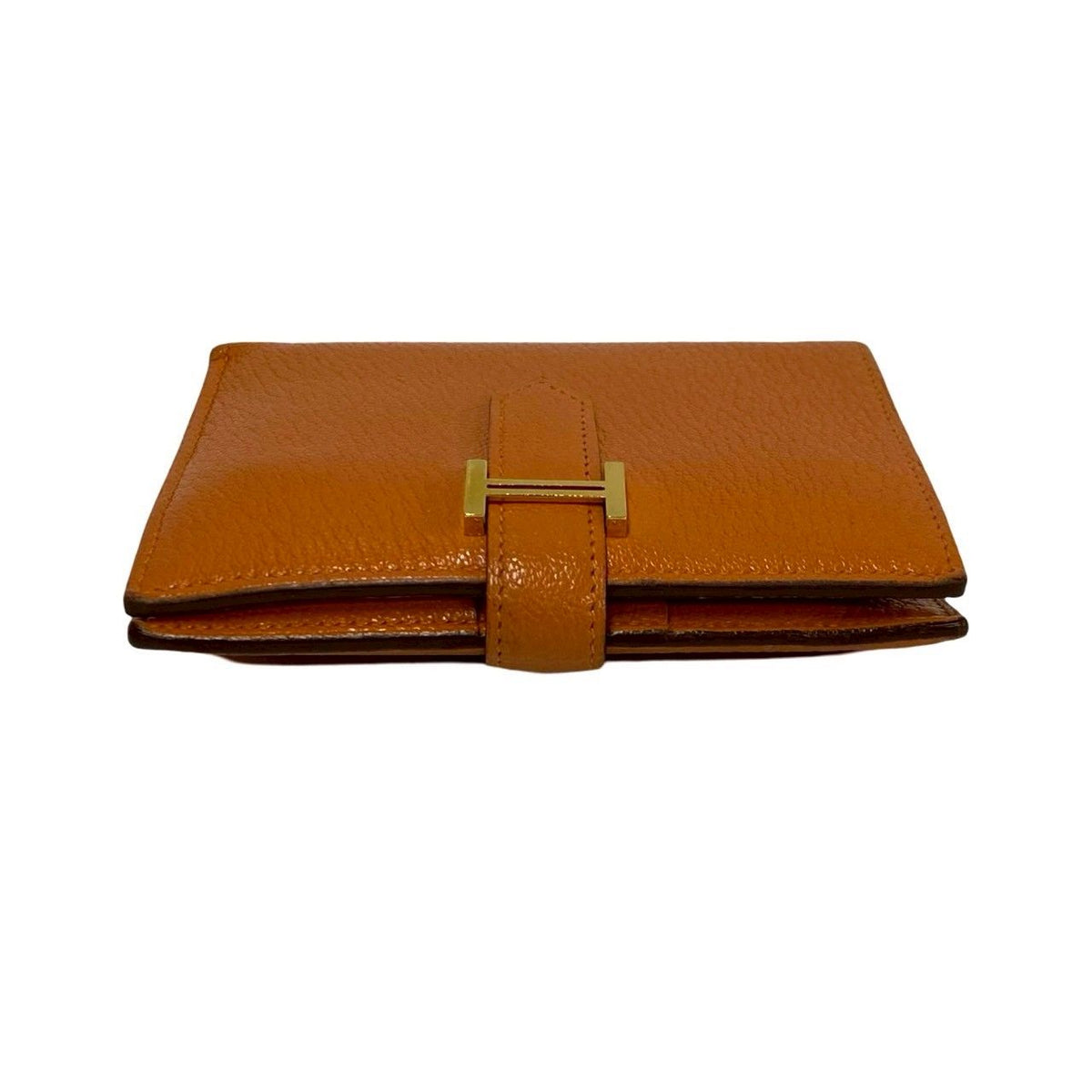 Hermes B�arn Compact Chevre Wallet