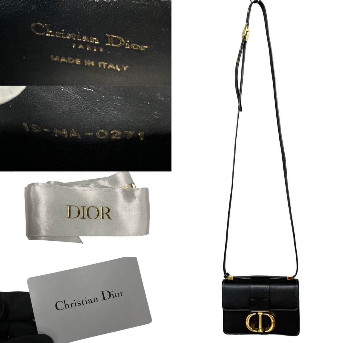 Christian Dior Montaigne Calf Leather Mini Shoulder Bag