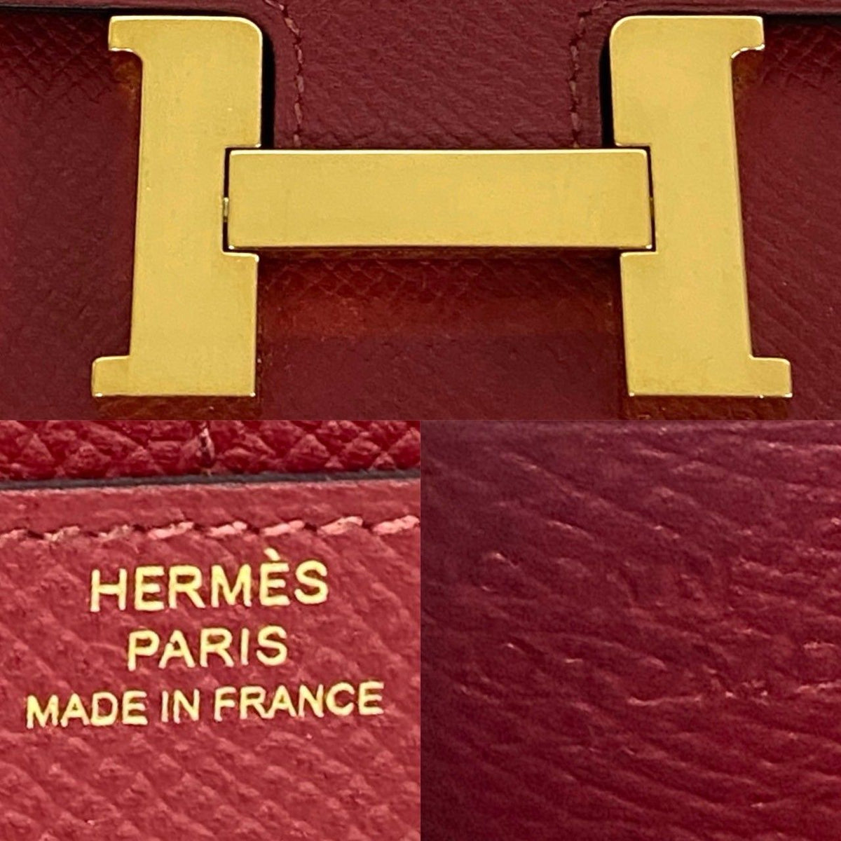 Hermes Constance Compact Leather Wallet