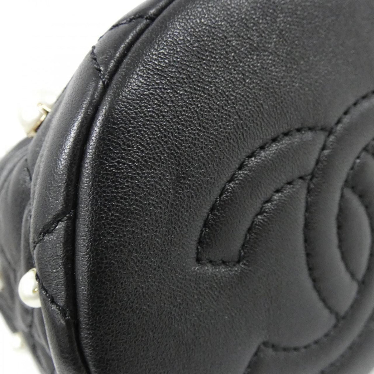 Chanel Lambskin Pearl Mini Shoulder Bag