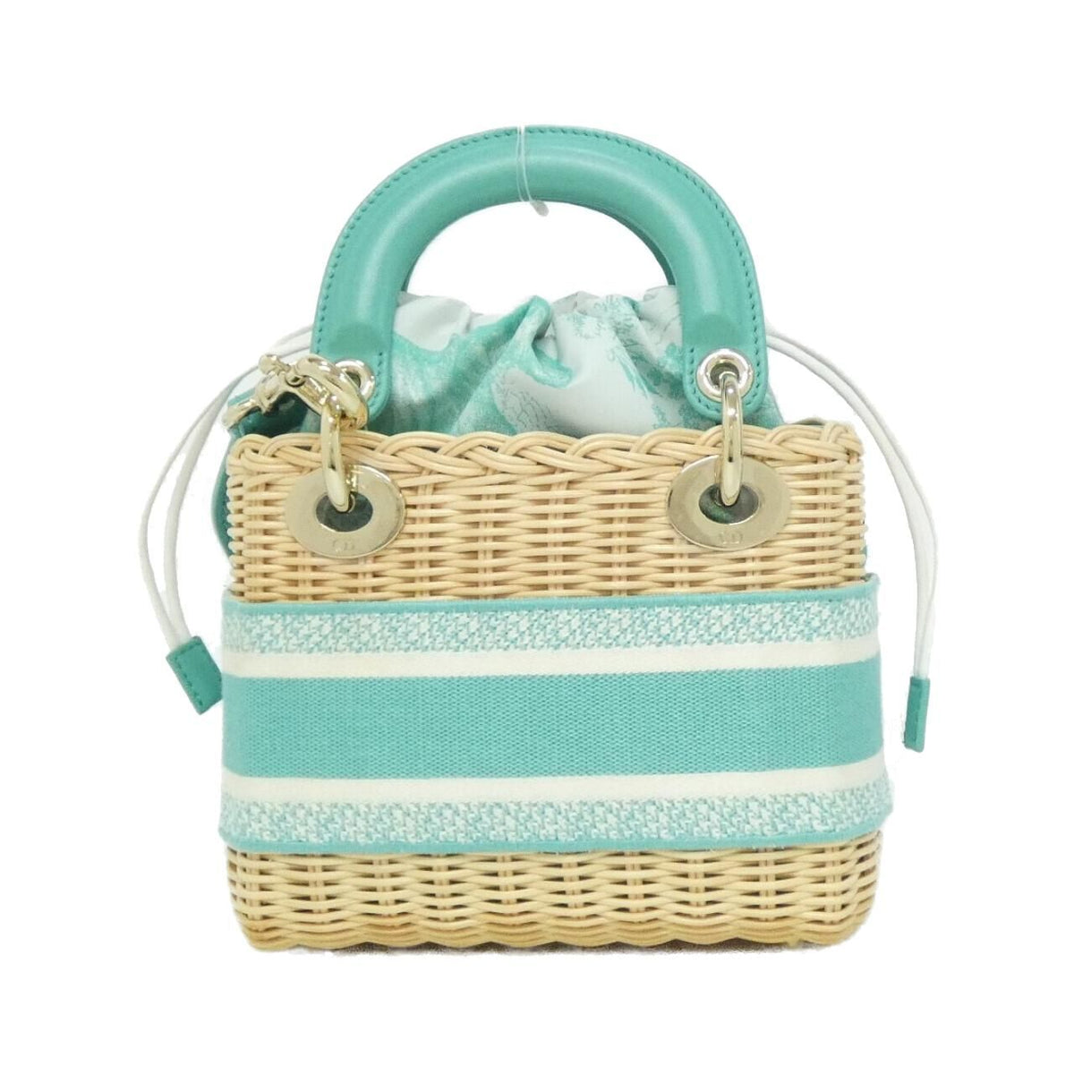 Christian Dior DIORIVIERA Lady Dior Wicker Canvas Bag