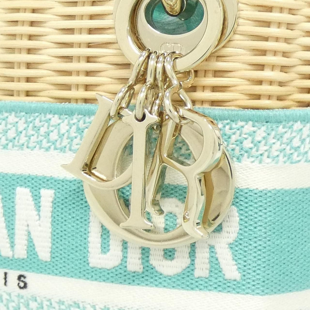 Christian Dior DIORIVIERA Lady Dior Wicker Canvas Bag